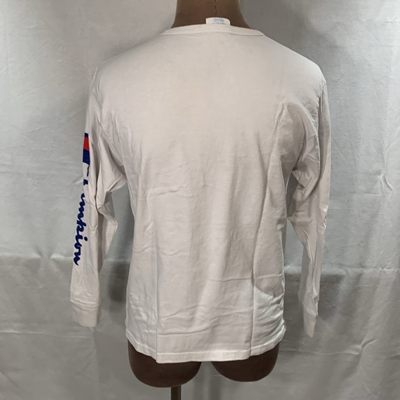 Authentic Vintage Champion Ls T-Shirt White Size Medium - Picture 4 of 5